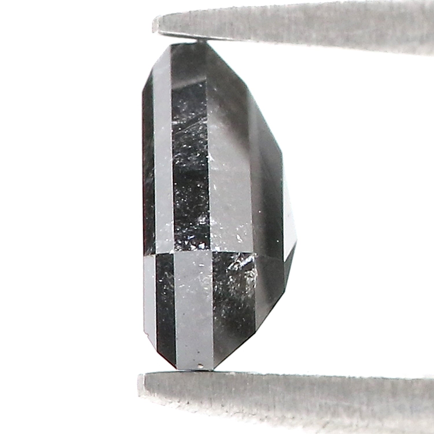 1.45 Ct Natural Loose Shield Diamond Black Color Shield Cut Diamond 6.70 MM Natural Loose Diamond Black Color Shield Rose Cut Diamond LQ154
