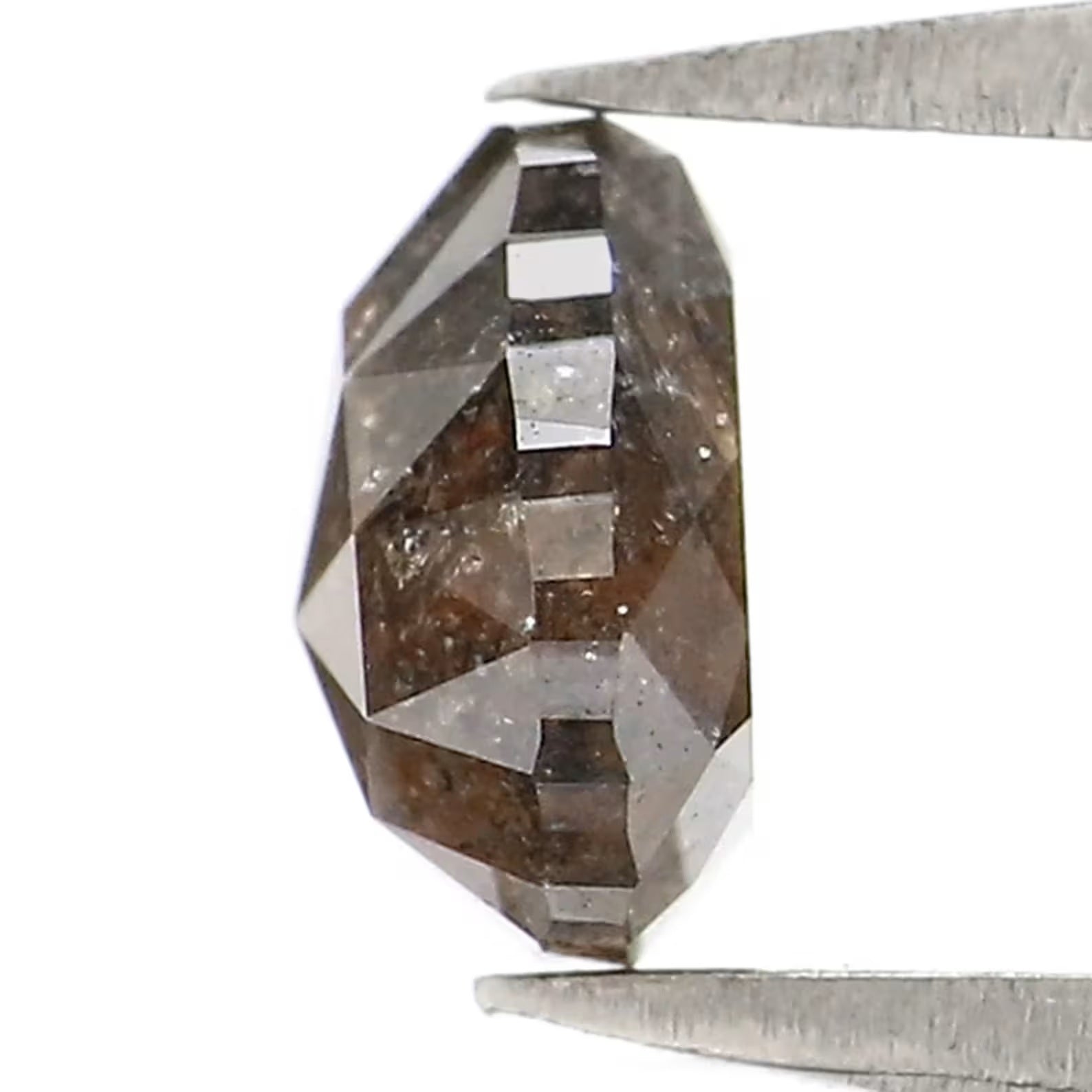 0.83 Ct Natural Loose Triangle Diamond Black Brown Color Triangle Diamond 5.50 MM Natural Black Brown Color Triangle Rose Cut Diamond NQ7227