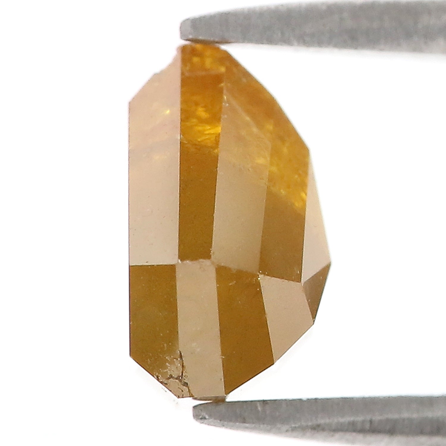3.63 CT Natural Loose Shield Shape Diamond Yellow Color Shield Diamond 8.70 MM Natural Loose Yellow Diamond Shield Rose Cut Diamond QL9783