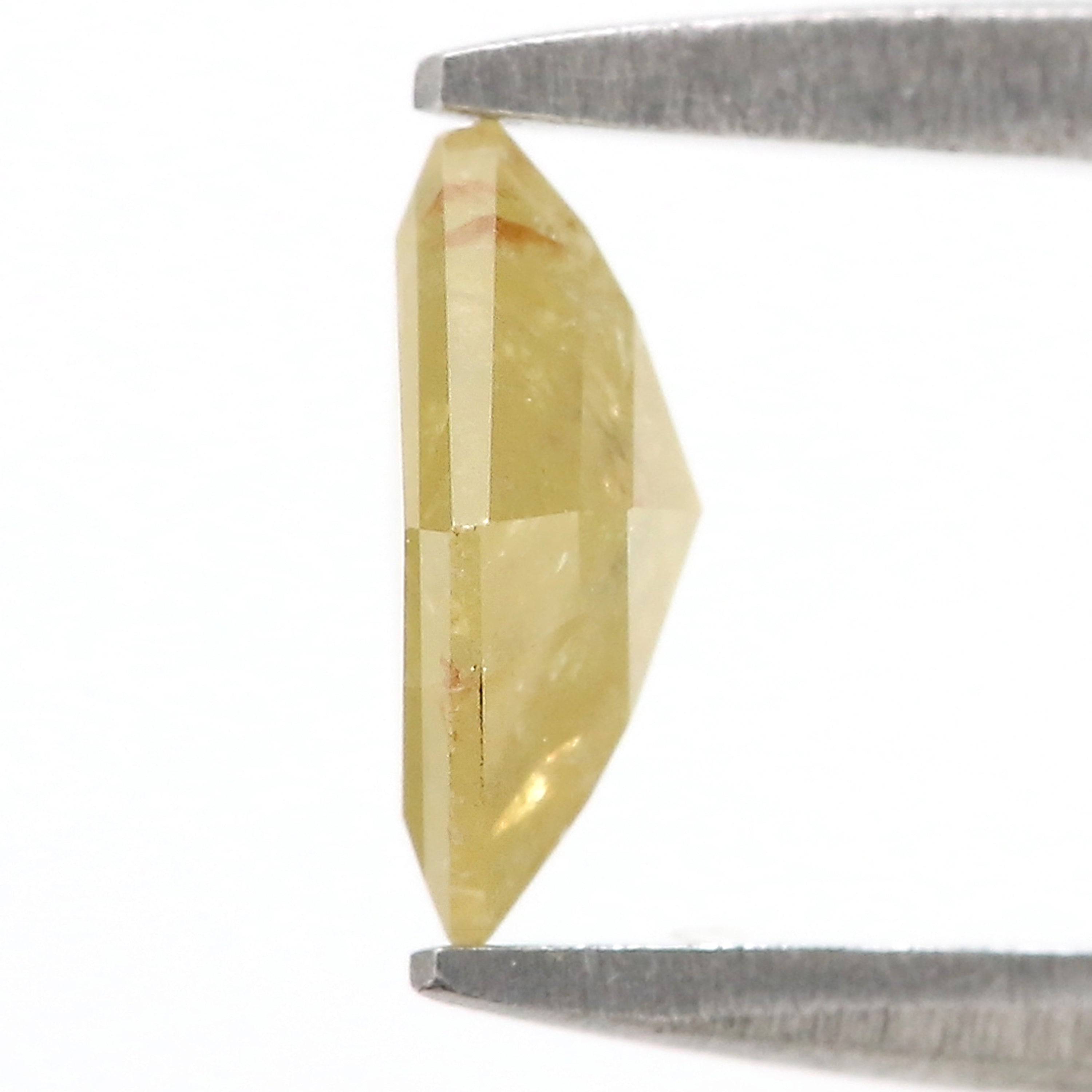 0.67 CT Natural Loose Kite Shape Diamond Yellow Color Kite Cut Diamond 7.40 MM Natural Loose Diamond Kite Shape Rose Cut Diamond N2672