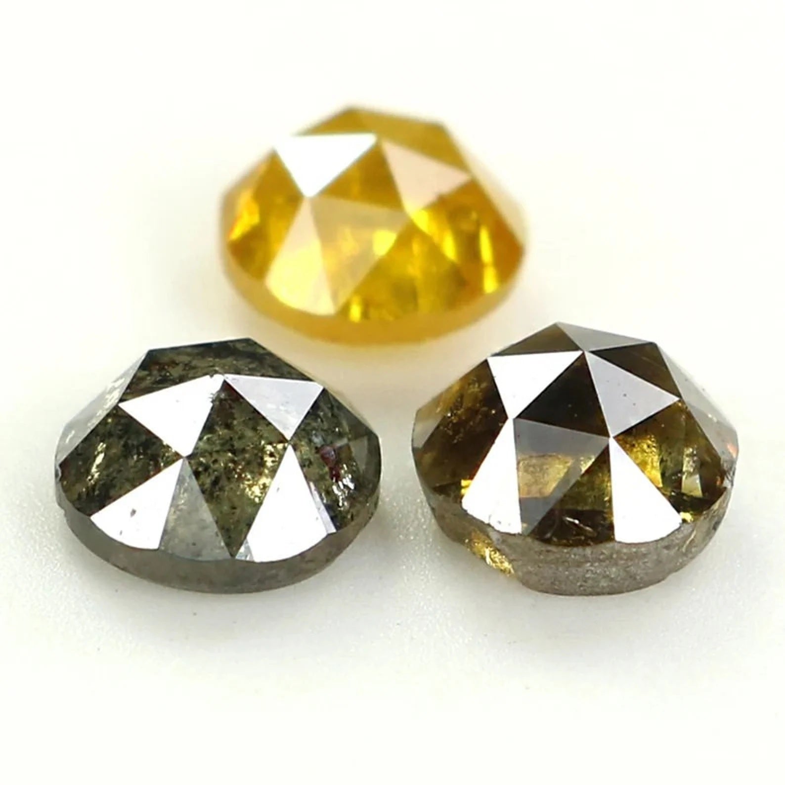 1.35 CT Natural Loose Round Shape Diamond Mix Color Round Cut Diamond 4.40 MM Natural Loose Diamond Mix Color Round Rose Cut Diamond NQ1526