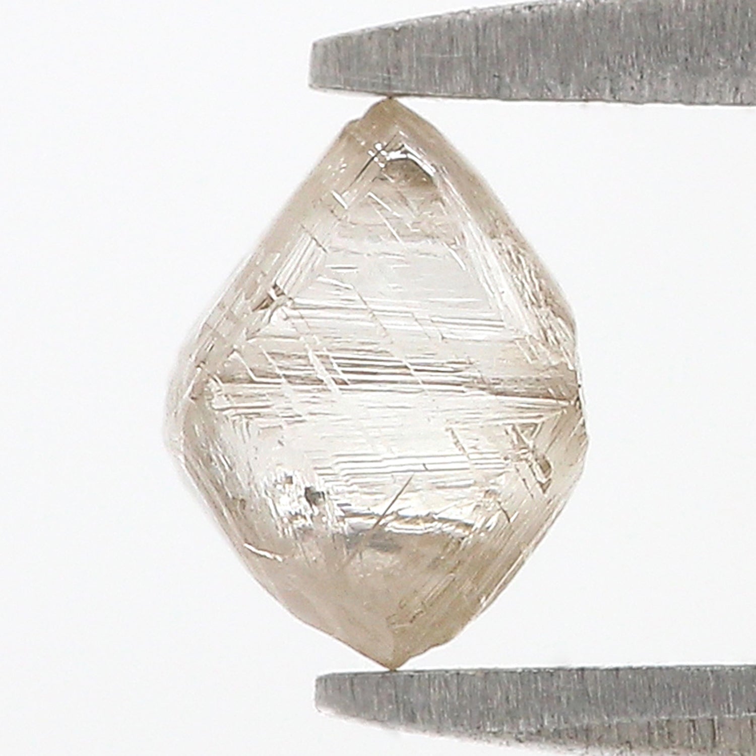 0.90 CT Natural Loose Rough Shape Diamond White-L Color Irregular Cut Diamond 6.05 MM Natural Loose White-L Color Rough UnCut Diamond L3540