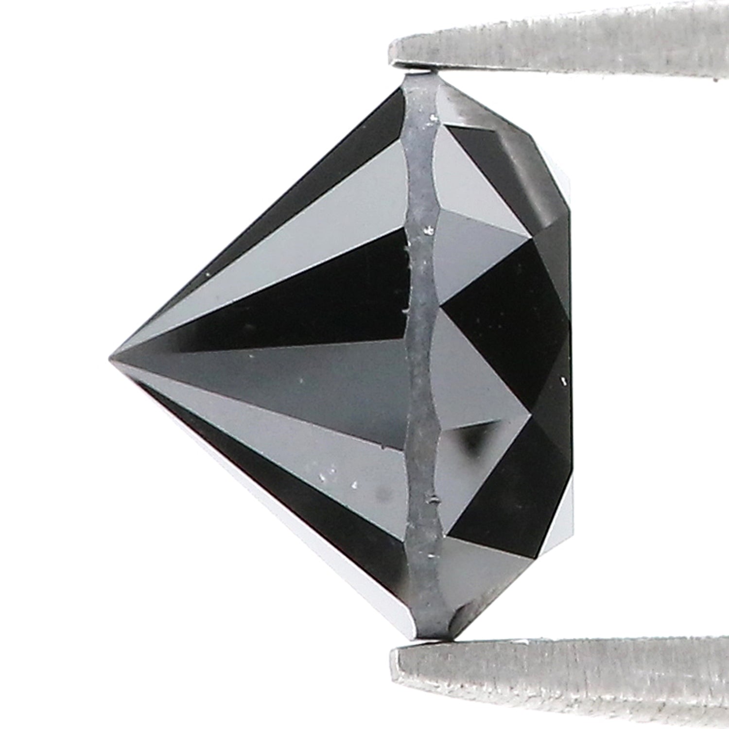 2.98 Ct Natural Loose Round Shape Diamond Black Color Round Cut Diamond 8.15 MM Natural Black Diamond Round Brilliant Cut Diamond LQ407