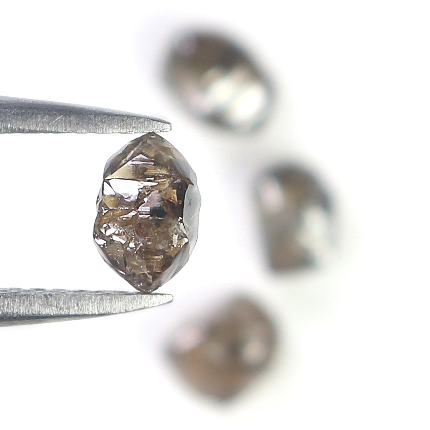2.47 CT Natural Loose Rough Shape Diamond Brown Color Rough Cut Diamond 4.50 MM Natural Loose Brown Color Rough Irregular Cut Diamond L6393