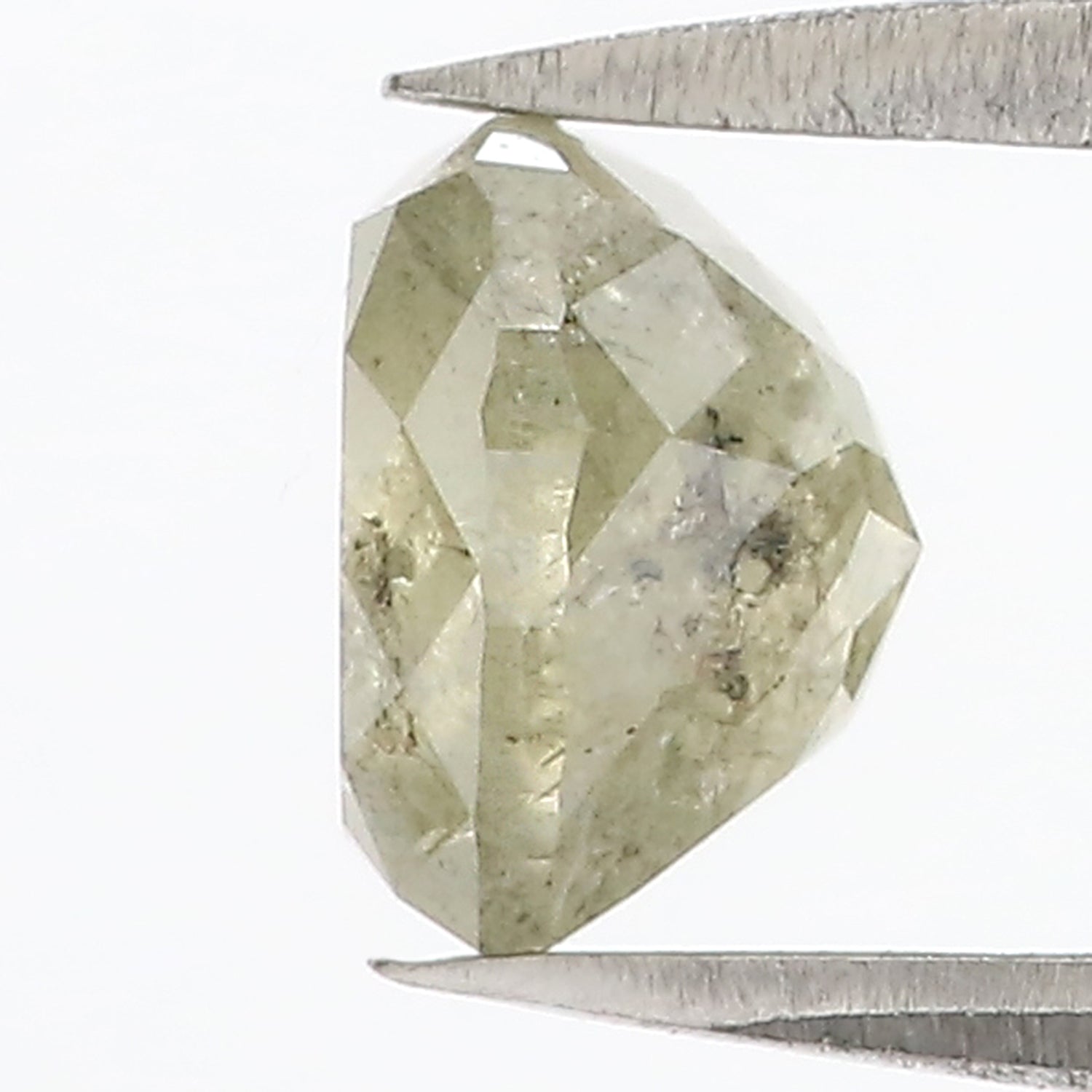 2.07 CT Natural Loose Heart Shape Diamond Grey Color Heart Diamond 7.80 MM Natural Loose Grey Color Diamond Heart Rose Cut Diamond LQ7538