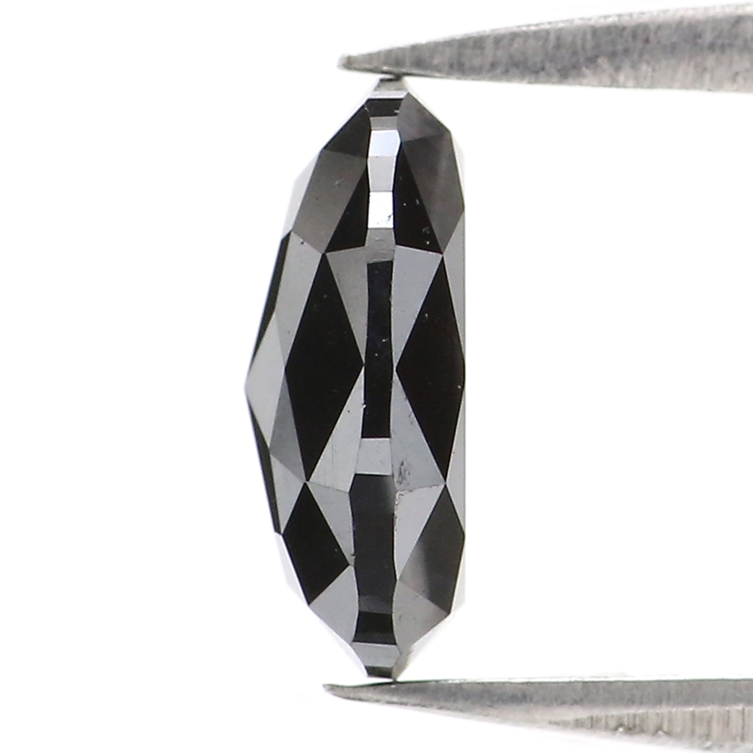 1.19 CT Natural Loose Oval Shape Diamond Black Oval Cut Diamond 8.05 MM Natural Loose Diamond Black Color Oval Shape Rose Cut Diamond LC15