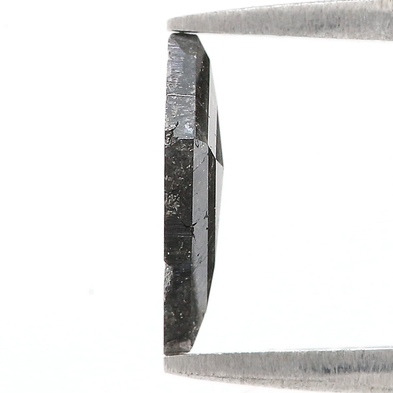 0.98 CT Natural Loose Kite Shape Diamond Salt And Pepper Kite Diamond 10.55 MM Natural Loose Black Grey Color Kite Rose Cut Diamond L3408
