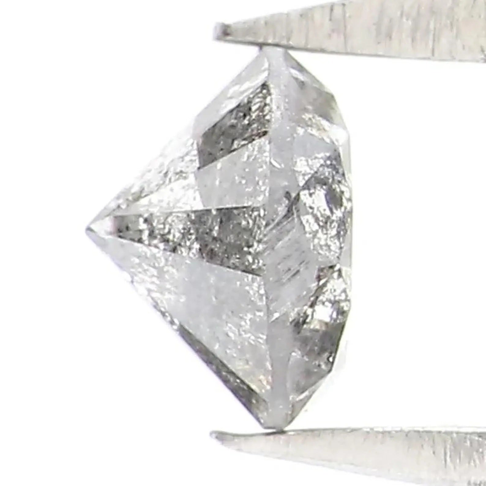 0.38 CT Natural Loose Round Shape Diamond Salt And Pepper Round Diamond 4.40 MM Natural Black Grey Color Round Brilliant Cut Diamond NQ2324