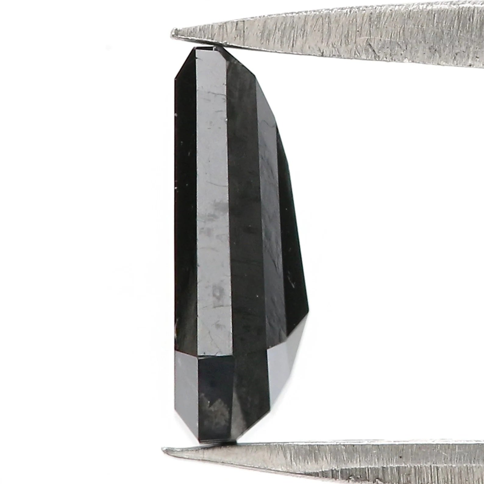 1.16 CT Natural Loose Coffin Shape Diamond Black Color Coffin Cut Diamond 8.15 MM Natural Diamond Black Color Coffin Rose Cut Diamond NQ2519