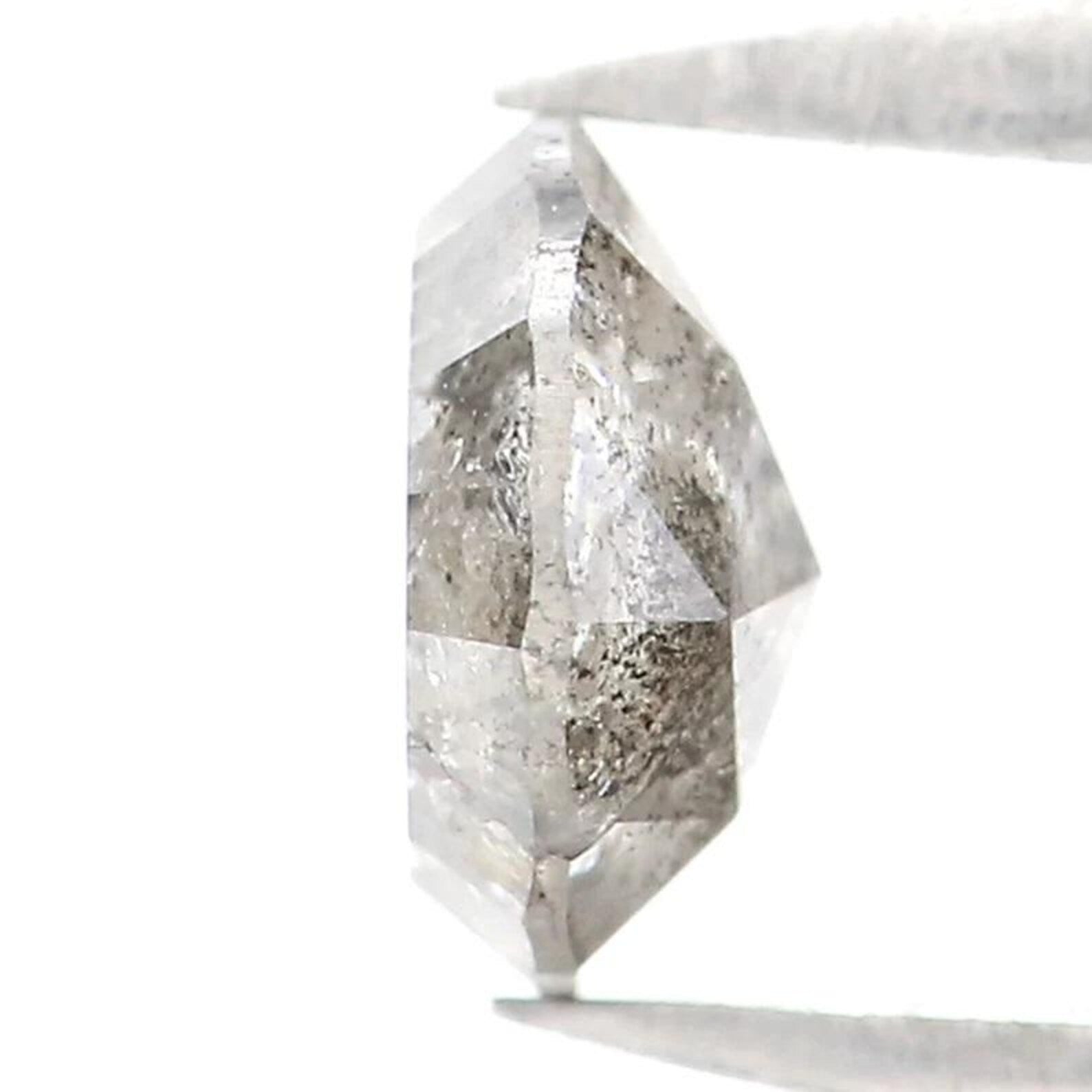 0.54 CT Natural Loose Round Shape Diamond Salt And Pepper Round Diamond 5.20 MM Natural Loose Black Grey Color Round Rose Cut Diamond NQ7721