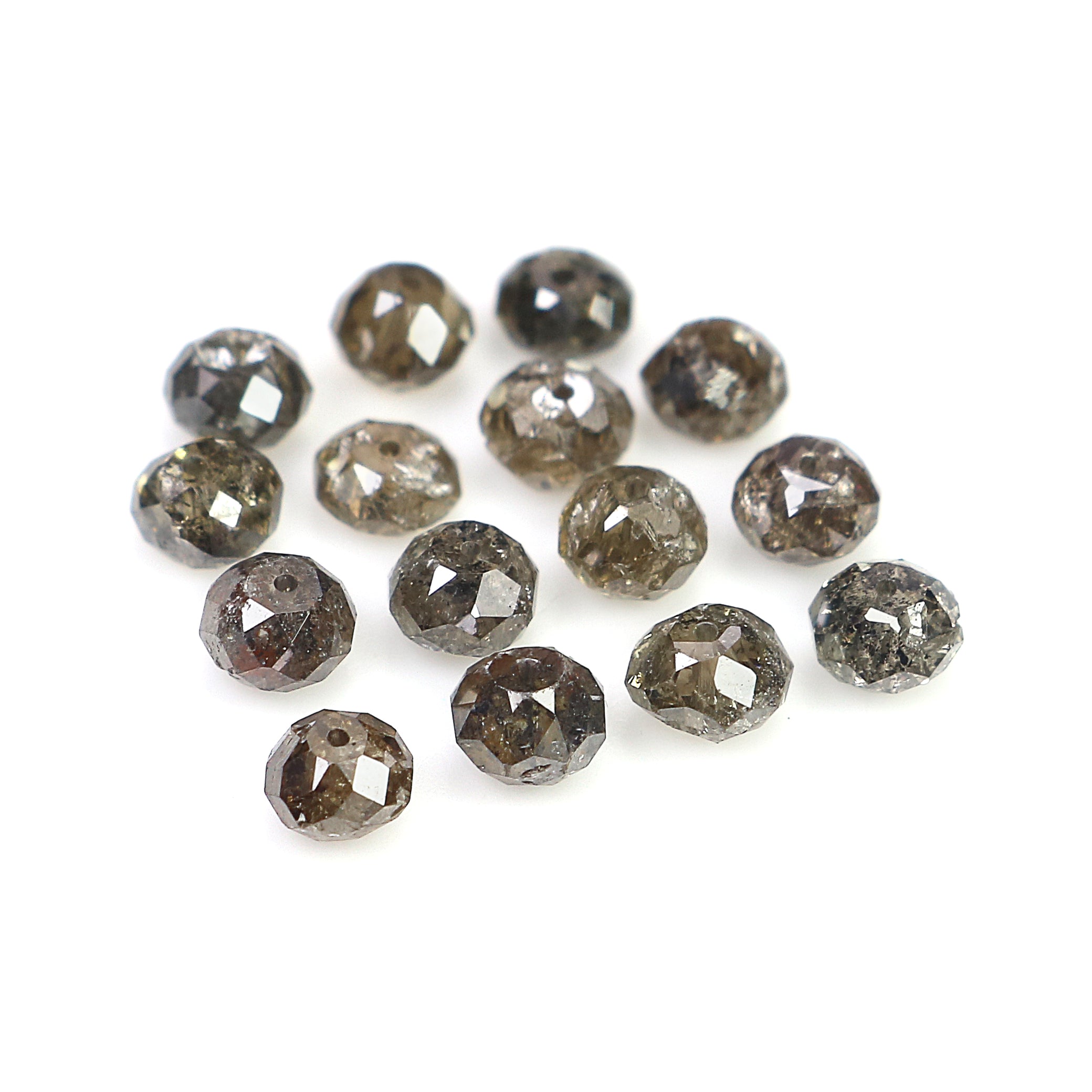 2.29 CT Natural Loose Bead Shape Diamond Brown Color Bead Cut Diamond 2.50 MM Natural Loose Brown Color Diamond Bead Rose Cut Diamond LQ1735