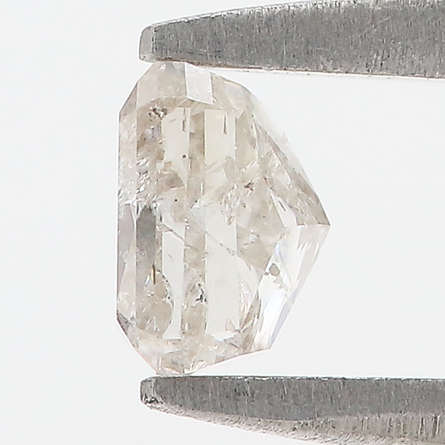 0.54 CT Natural Loose Emerald Shape Diamond Grey Color Emerald Cut Diamond 4.60 MM Natural Yellow Color Emerald Brilliant Cut Diamond LQ7413