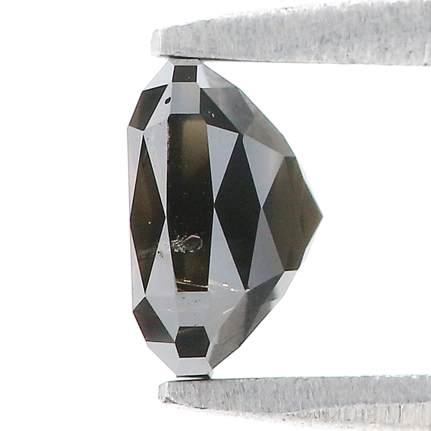 1.17 CT Natural Loose Cushion Shape Diamond Black Color Cushion Cut Diamond 5.80 MM Natural Loose Grey Color Cushion Rose Cut Diamond LQ8384