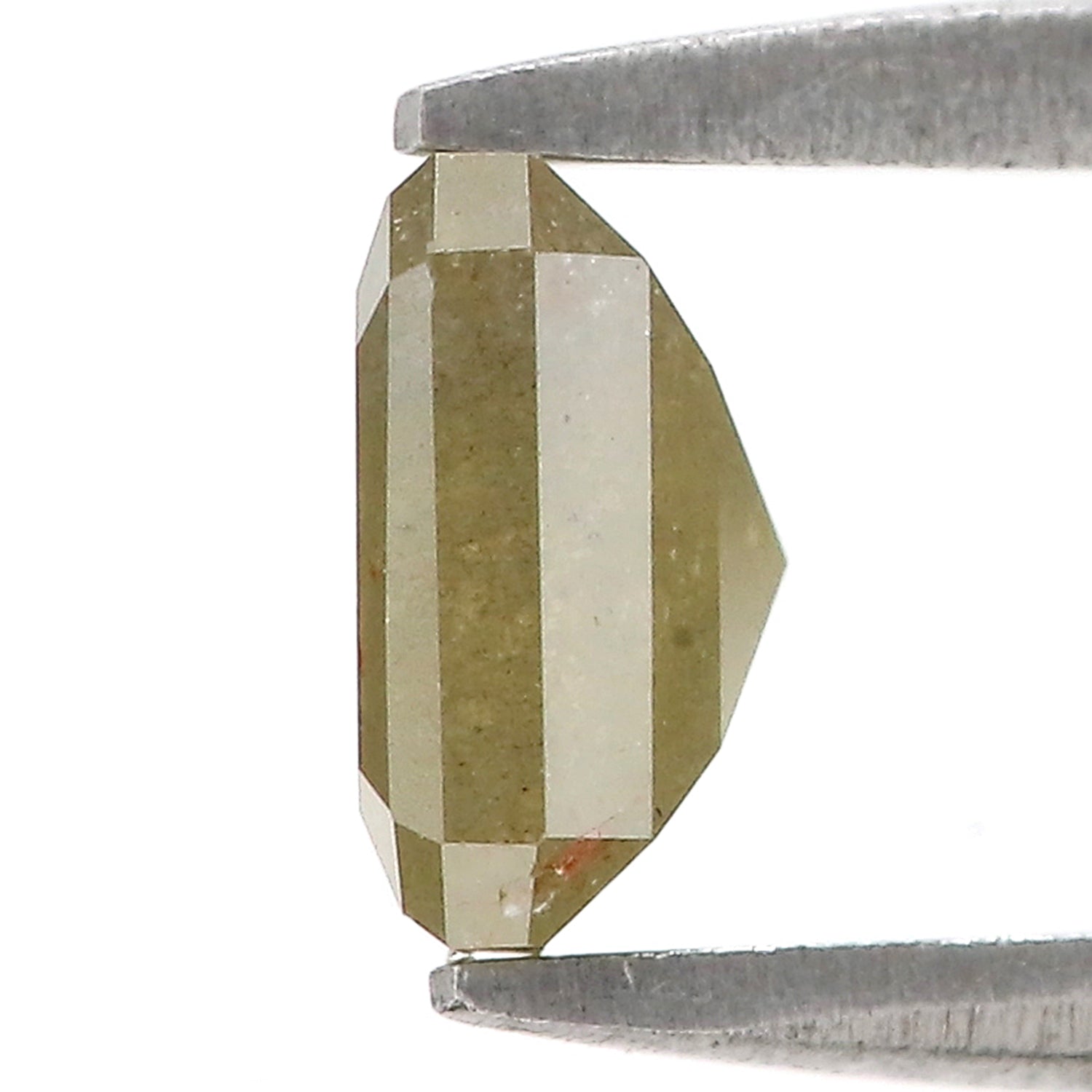 1.47 CT Natural Loose Radiant Shape Diamond Yellow Color Radiant Cut Diamond 6.40 MM Natural Grey Color Radiant Rose Cut Diamond LQ9427