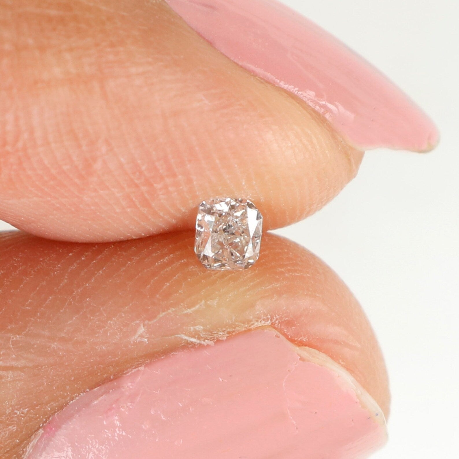 0.13 Ct Natural Loose Diamond, Cushion Diamond, White Diamond, Polished Diamond, Real Diamond, Rustic Diamond, Antique Diamond N6531