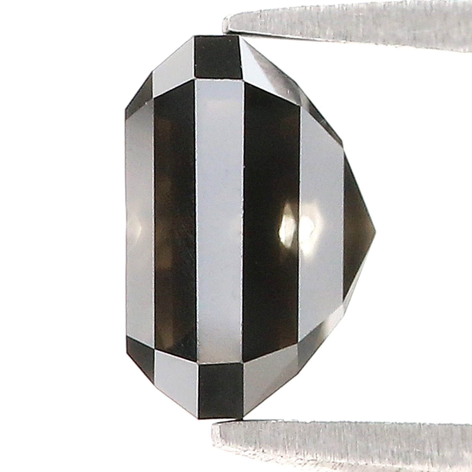 3.05 CT Natural Loose Emerald Shape Diamond Black Color Emerald Cut Diamond 7.90 MM Natural Loose Diamond Emerald Rose Cut Diamond QL9503