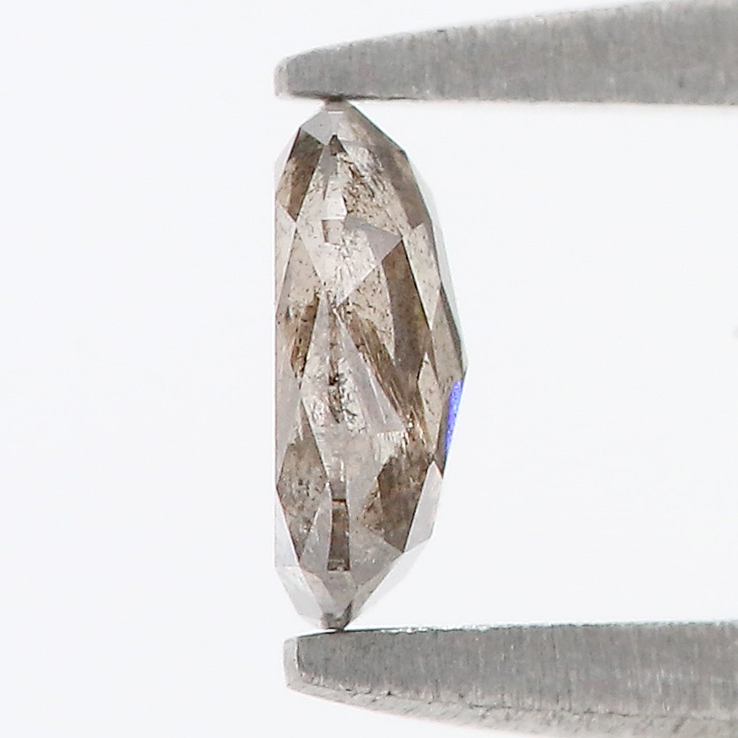 0.36 CT Natural Loose Oval Shape Diamond Salt And Pepper Oval Cut Diamond 5.25 MM Natural Loose Black Grey Color Oval Rose Cut Diamond LQ414