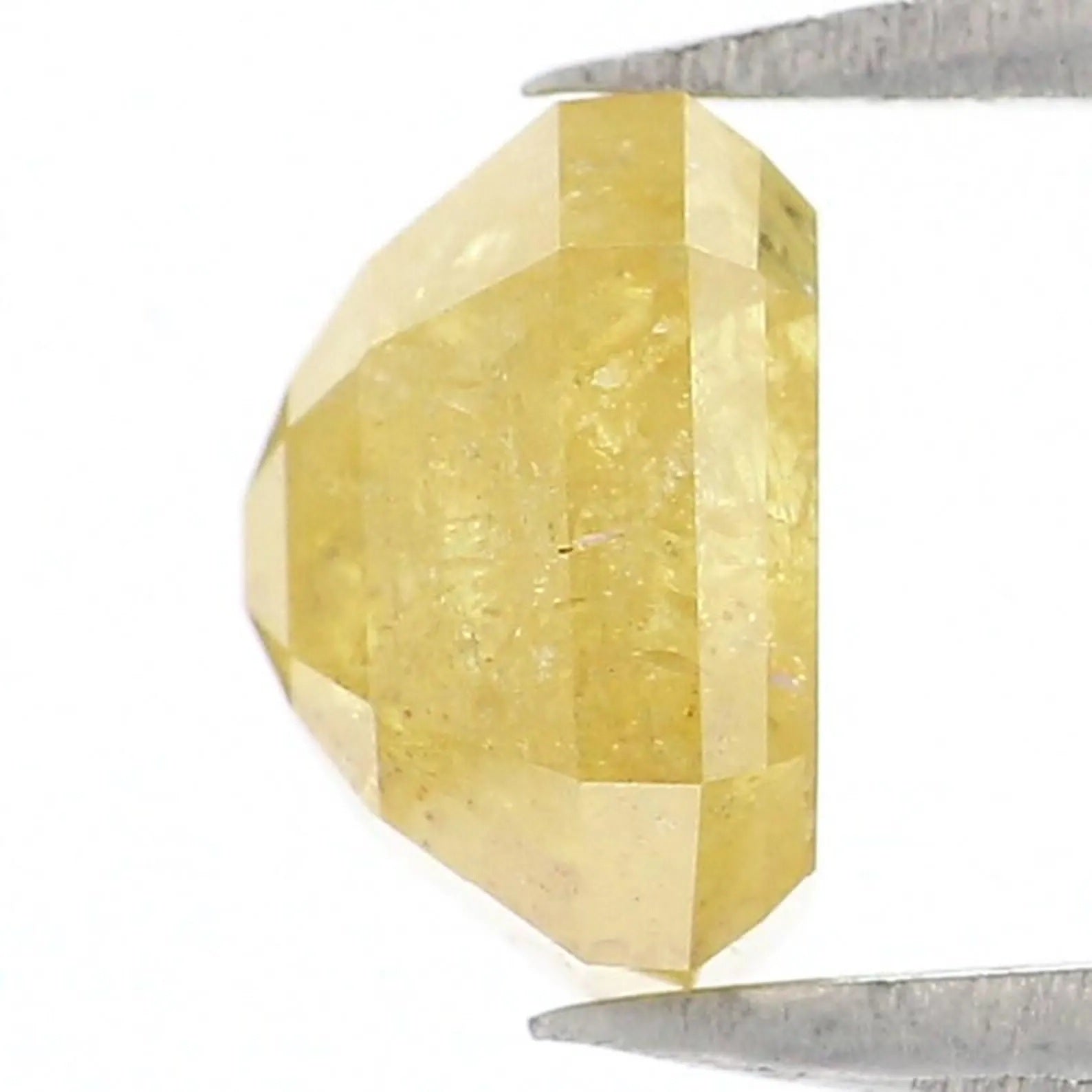 1.34 CT Natural Loose Emerald Shape Diamond Yellow Color Emerald Diamond 6.35 MM Natural Loose Yellow Color Emerald Rose Cut Diamond NQ1926