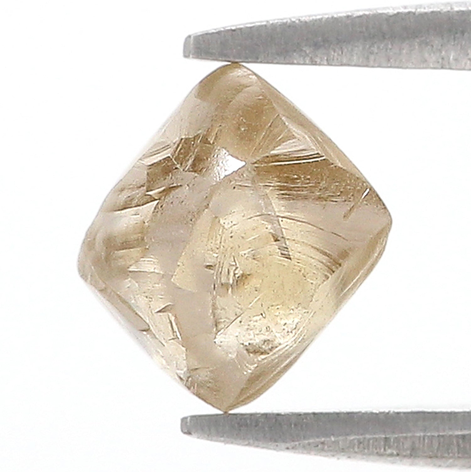 1.94 CT Natural Loose Rough Shape Diamond Brown Color Irregular Cut Diamond 7.40 MM Natural Loose Brown Color Rough UnCut Diamond L3531