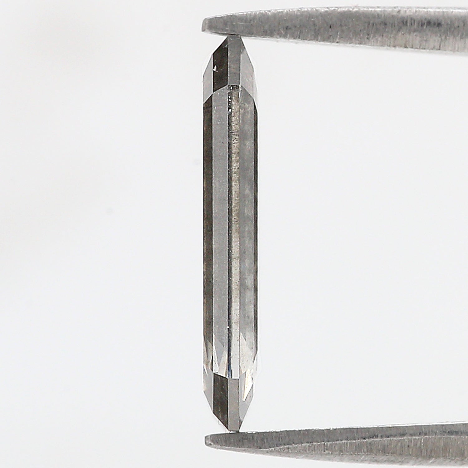 2.70 CT Emerald Rose Cut Salt And Pepper Lab Grown 14.45 MM Loose Diamond CVD Fancy Black Grey Color Lab Created Antique Cut Diamonds L3519