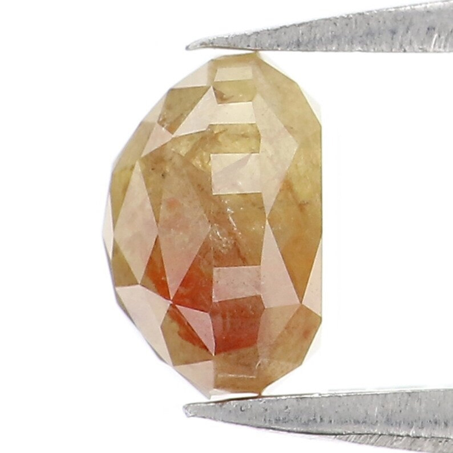 1.18 CT Natural Loose Cushion Shape Diamond Green Brown Color Diamond 5.95 MM Natural Loose Diamond Cushion Shape Rose Cut Diamond NQ8049