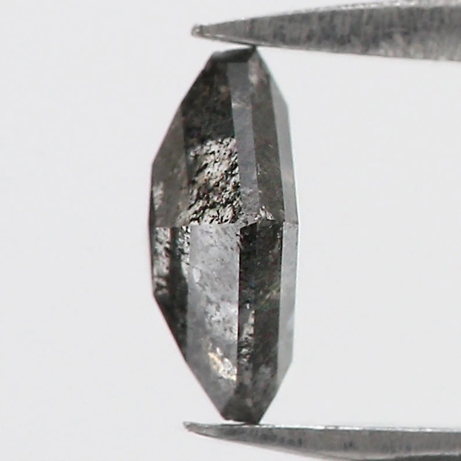 0.53 CT Natural Loose Square Shape Diamond Salt And Pepper Square Diamond 6.20 MM Natural Black Grey Color Square Rose Cut Diamond NQ7996