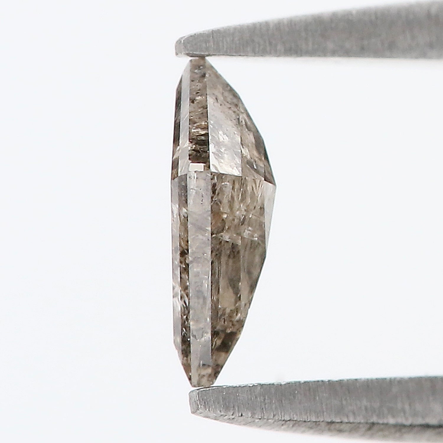 0.41 CT Natural Loose Kite Shape Diamond Salt And Pepper Kite Rose Cut Diamond 6.85 MM Black Grey Color Kite Shape Rose Cut Diamond LQ223