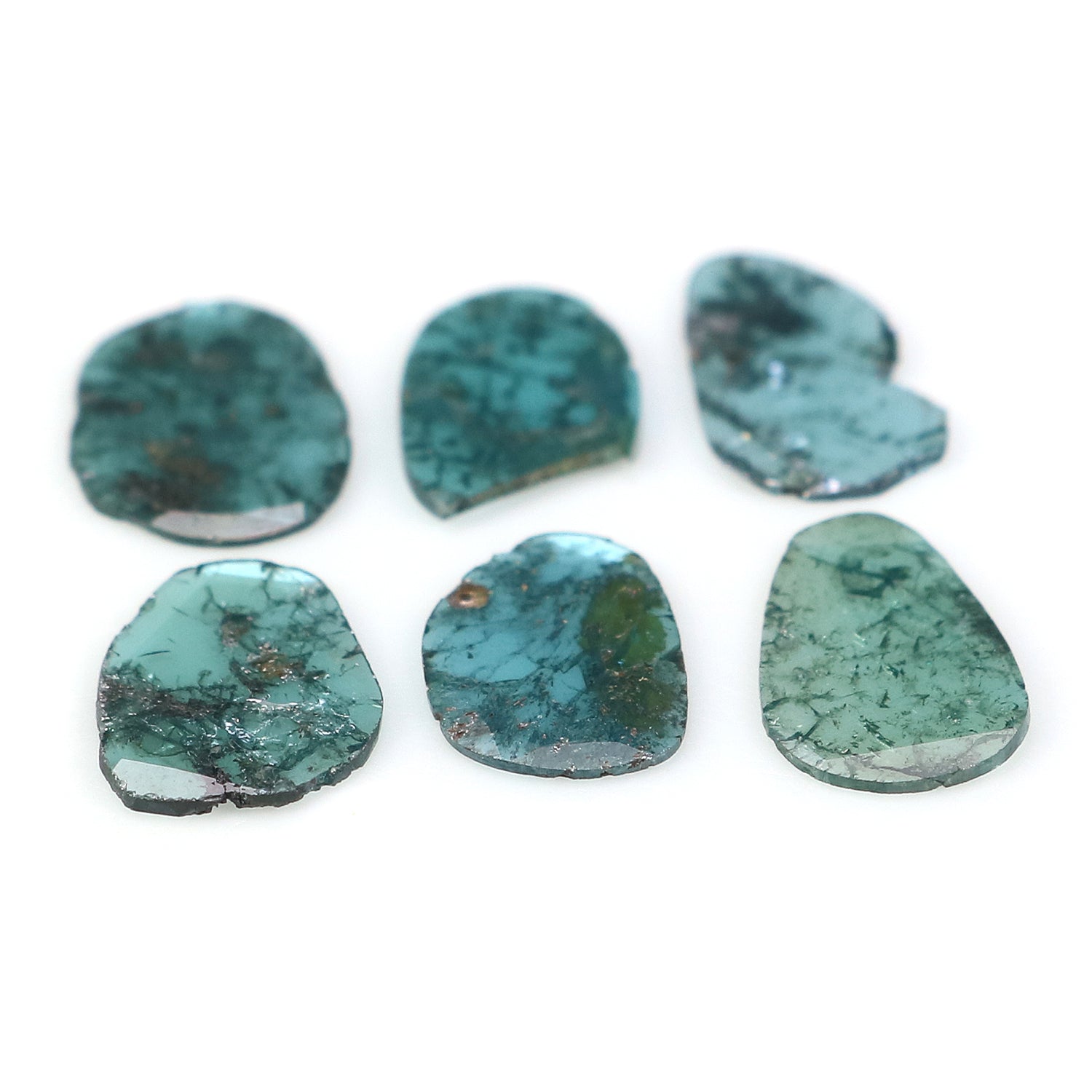 1.95 CT Natural Loose Slice Shape Diamond Blue Color Slice Diamond 9.00 MM Natural Slice Diamond Irregular Cut Slice Shape Diamond NQ1319