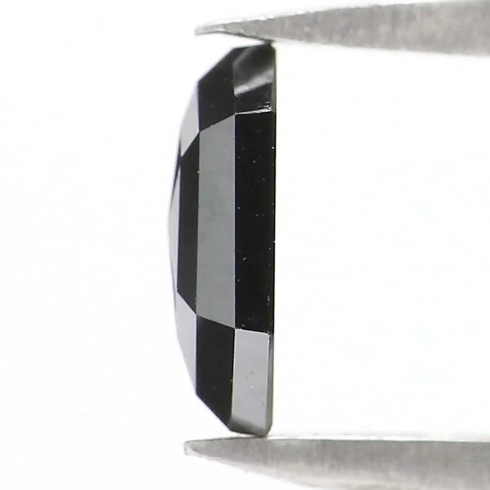 0.47 CT Natural Loose Hexagon Shape Diamond Black Color Hexagon Diamond 6.35 MM Natural Loose Black Color Hexagon Rose Cut Diamond NQ2298