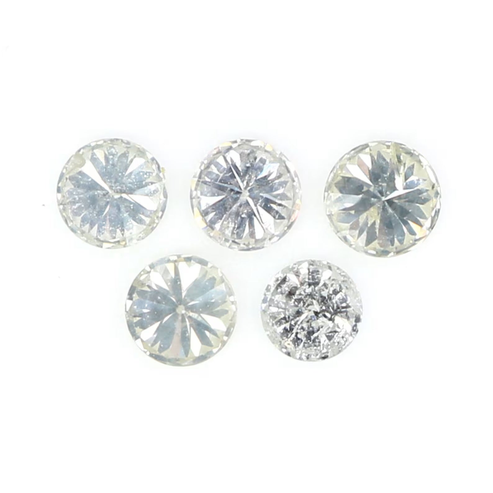 0.26 CT Natural Loose Round Shape Diamond Fancy White Color Round Diamond 2.20 MM Natural Loose Diamond Round Brilliant Cut Diamond N7286