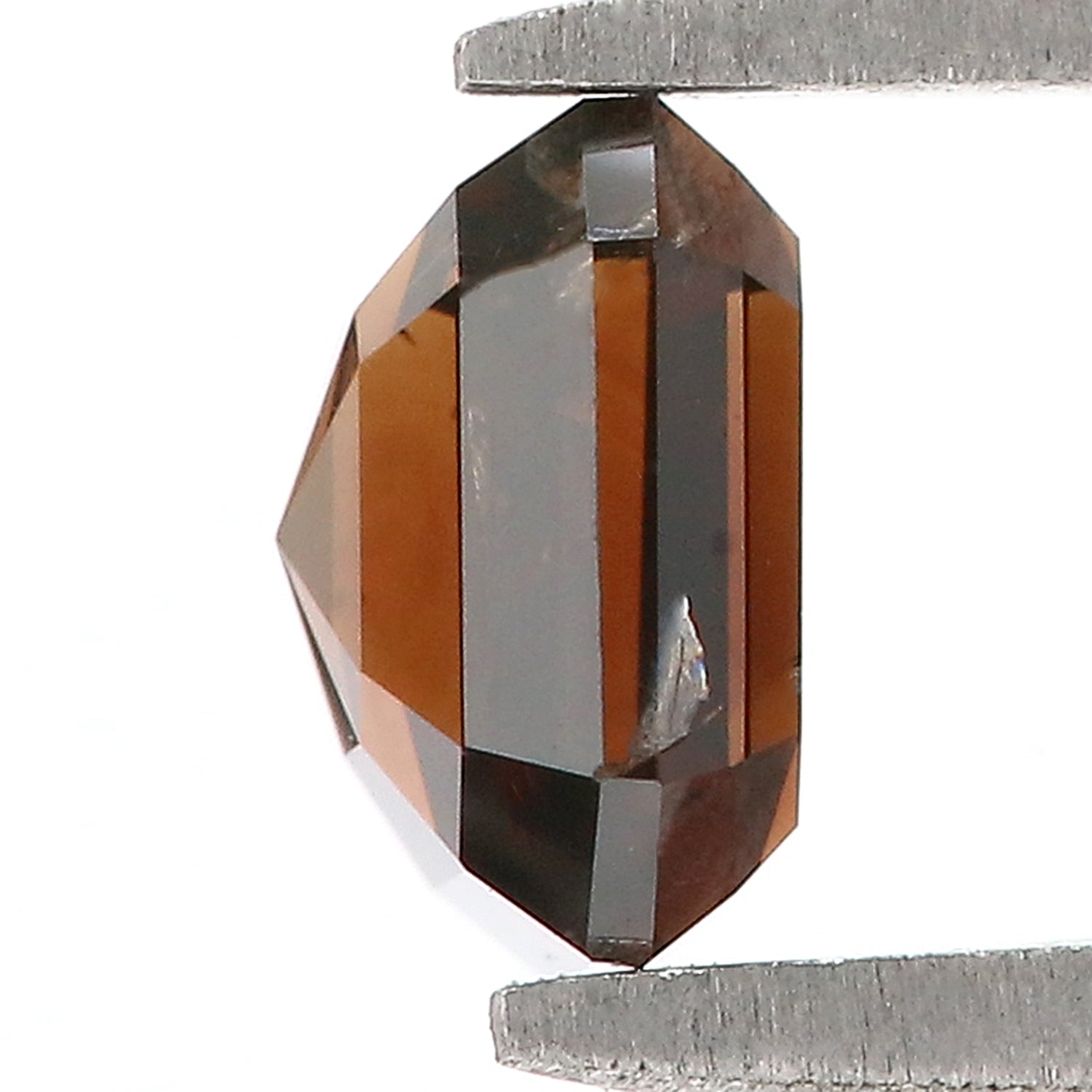 1.10 Ct IGI CERTIFIED Natural Loose Emerald Shape Diamond Deep Orange Brown Color Emerald Diamond 5.90 MM Natural Emerald Cut Diamond QL7721