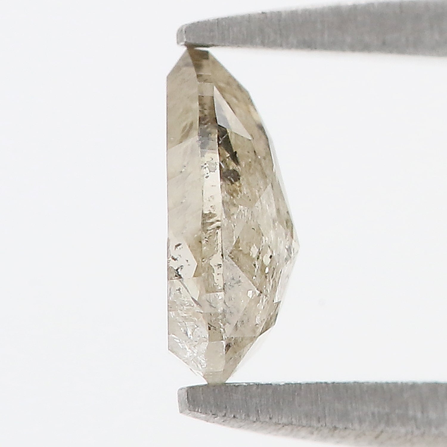 0.54 CT Natural Loose Pear Diamond Salt And Pepper Pear Diamond Natural Loose Pear Diamond 6.45 MM Pear Rose Cut Diamond Pear Diamond LQ378