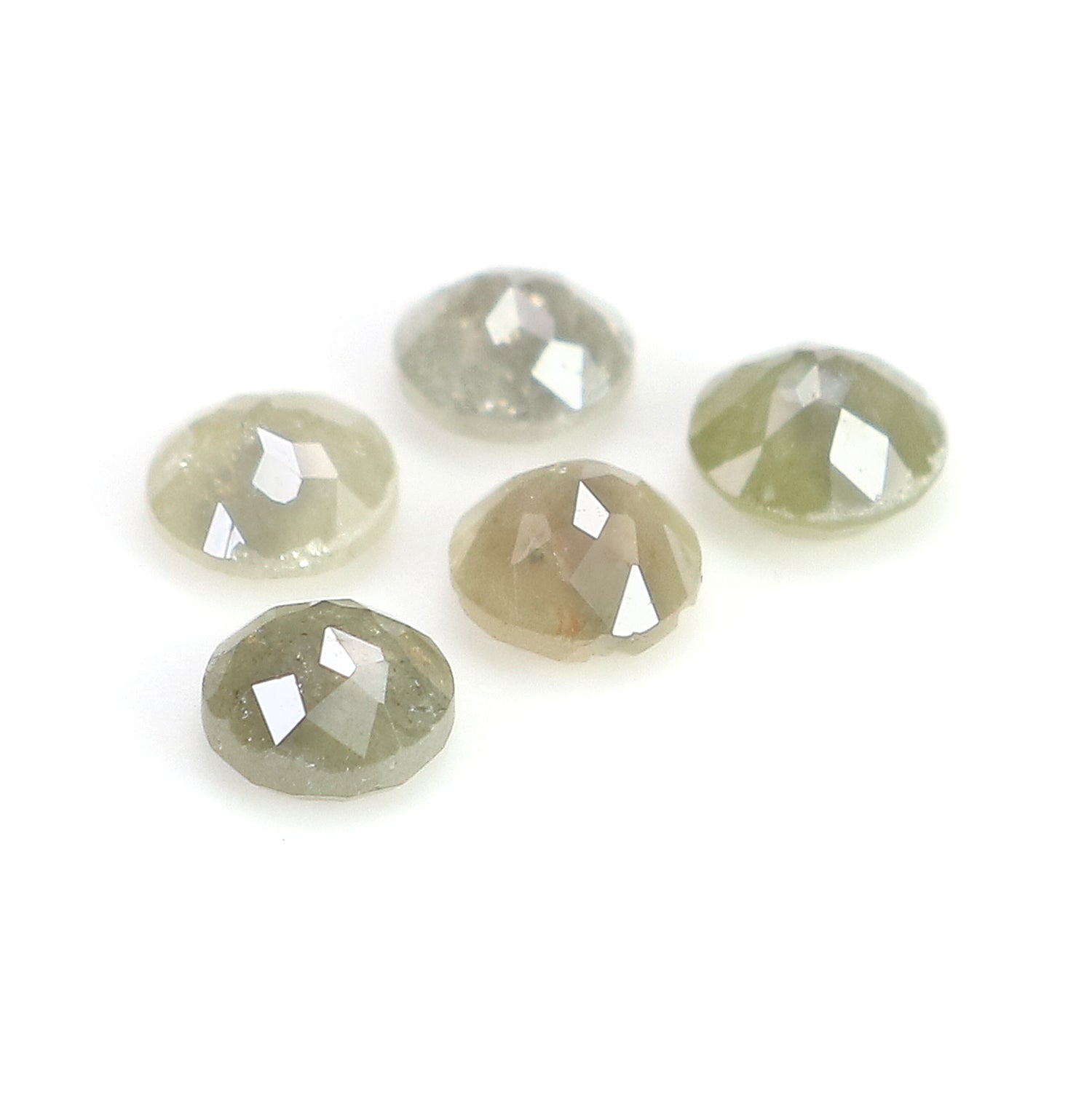 1.06 CT Natural Loose Round Rose Cut Diamond Grey Color Round Shape Diamond 3.50 MM Natural Loose Grey Color Round Rose Cut Diamond LQ6054