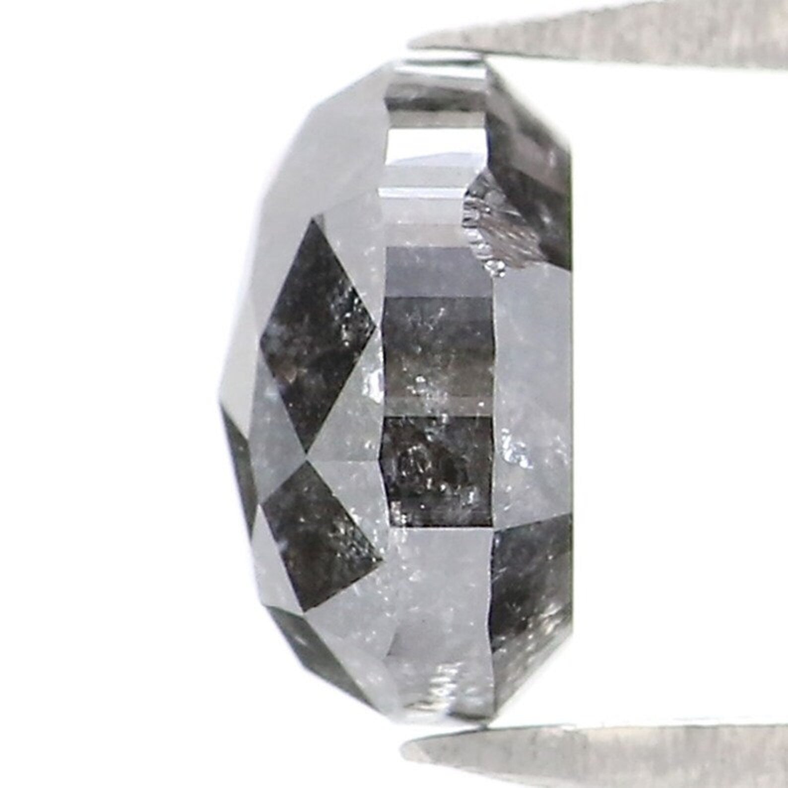 0.73 CT Natural Loose Oval Shape Diamond Salt And Pepper Oval Cut Diamond 5.70 MM Natural Loose Diamond Oval Shape Rose Cut Diamond NQ2052
