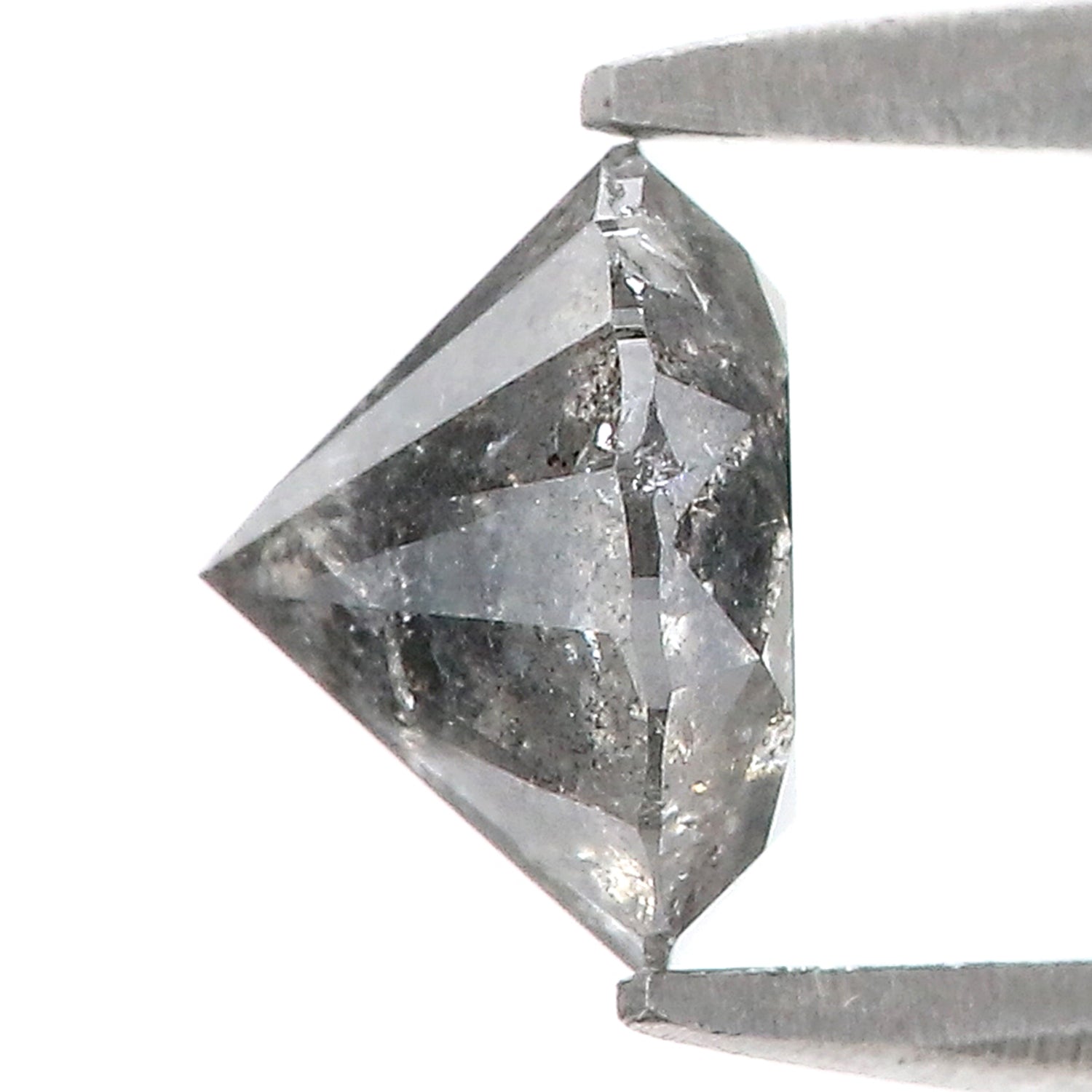 1.26 CT Natural Loose Round Shape Diamond Salt And Pepper Round Cut Diamond 6.55 MM Natural Loose Diamond Round Brilliant Cut Diamond LQ1419