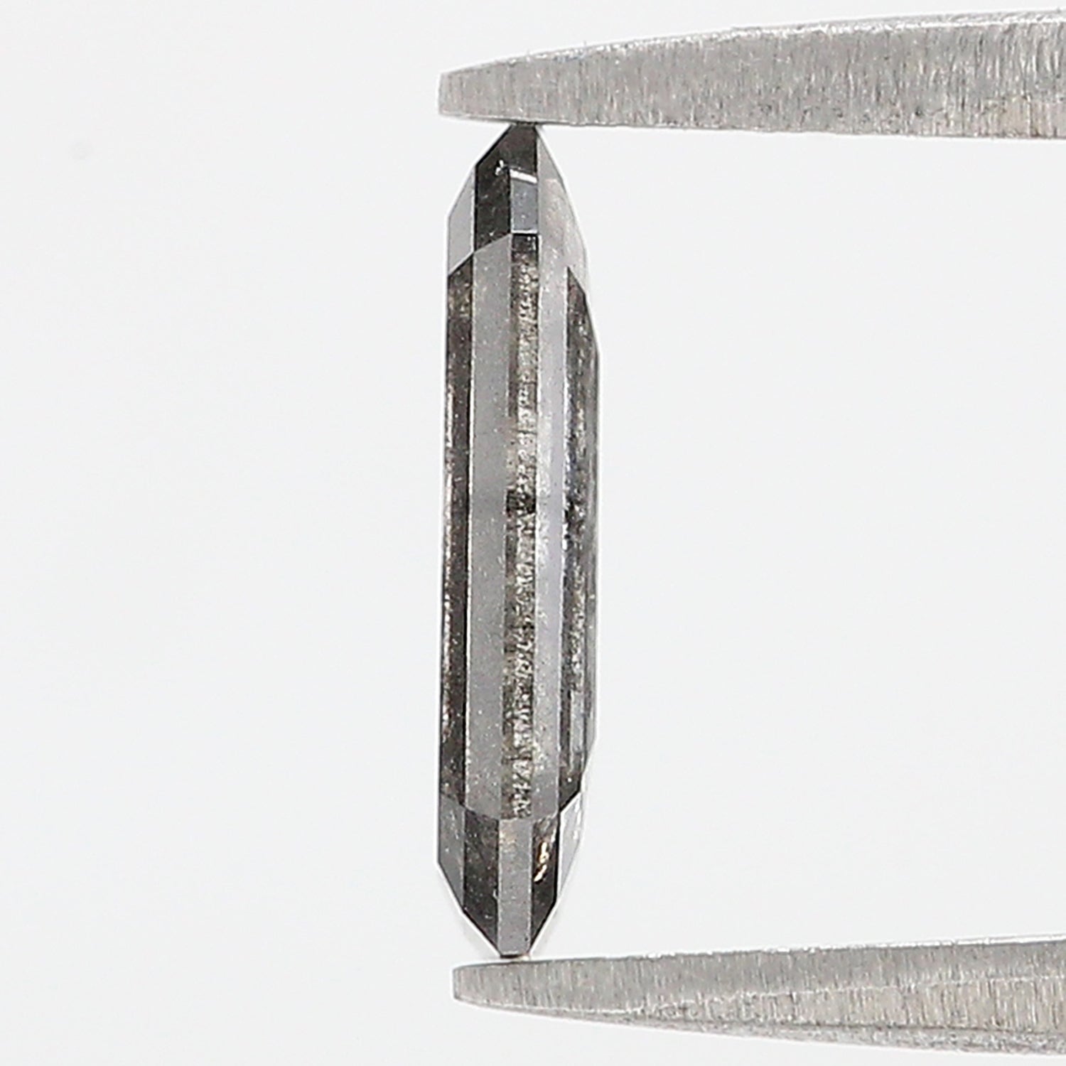 1.40 CT Emerald Rose Cut Salt And Pepper Lab Grown 10.00 MM Loose Diamond CVD Fancy Black Grey Color Lab Created Antique Cut Diamonds KDL3516