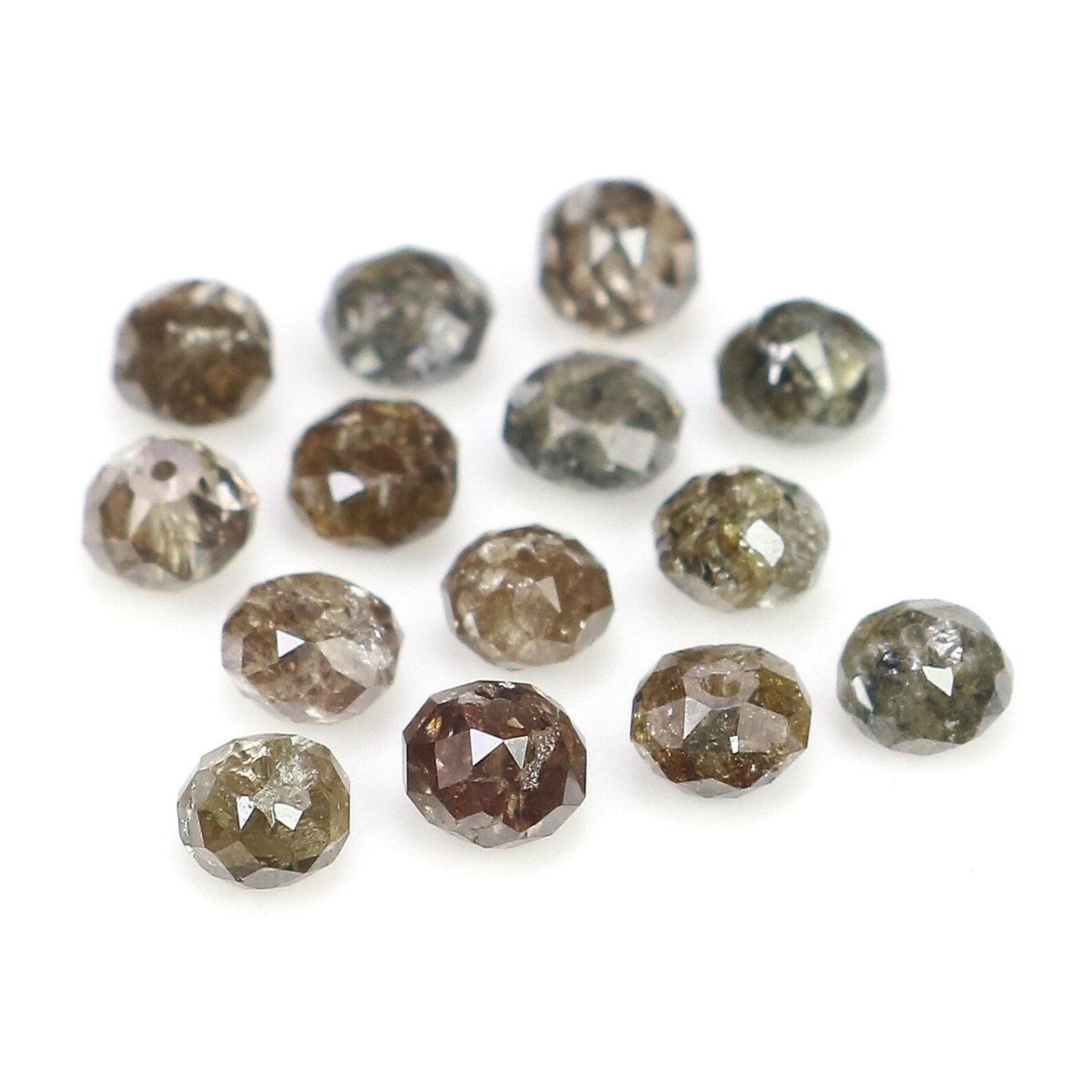 2.49 CT Natural Loose Bead Shape Diamond Brown Color Bead Diamond 2.90 MM Natural Loose Diamond Brown Color Bead Rose Cut Diamond NQ1741