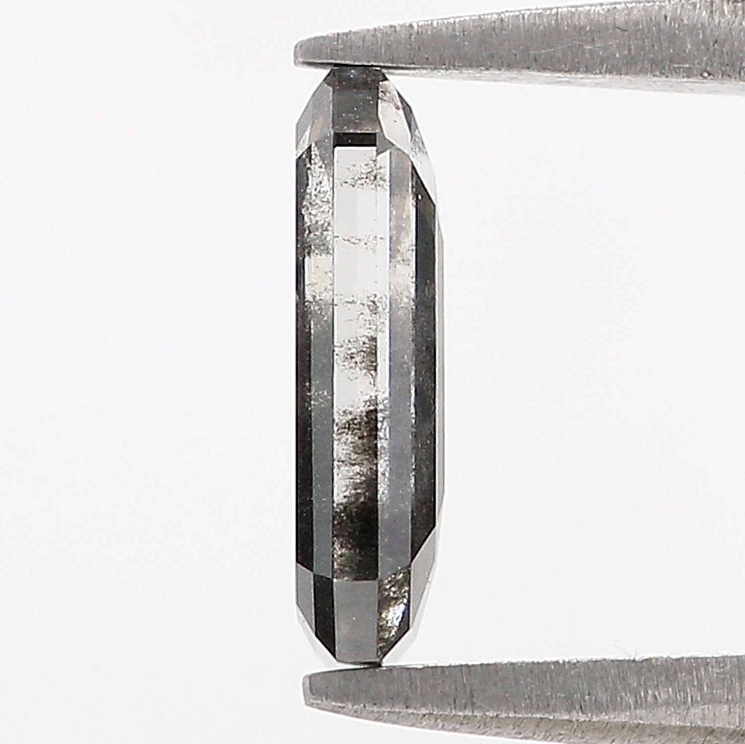 1.60 CT Emerald Rose Cut Salt And Pepper Lab Grown 9.95 MM Loose Diamond CVD Fancy Black Grey Color Lab Created Antique Cut Diamonds N2635