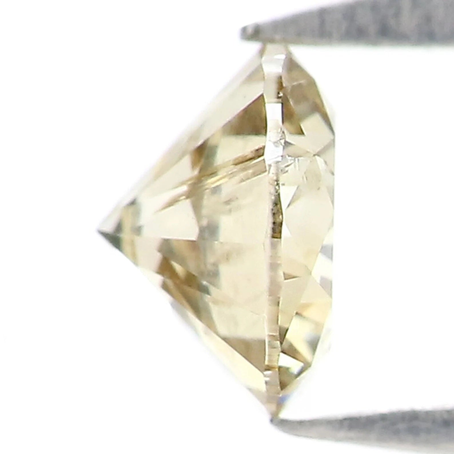 0.38 CT Natural Loose Round Shape Diamond Light Yellow Color Round Diamond 4.55 MM Natural Yellow Color Round Brilliant Cut Diamond QN2180