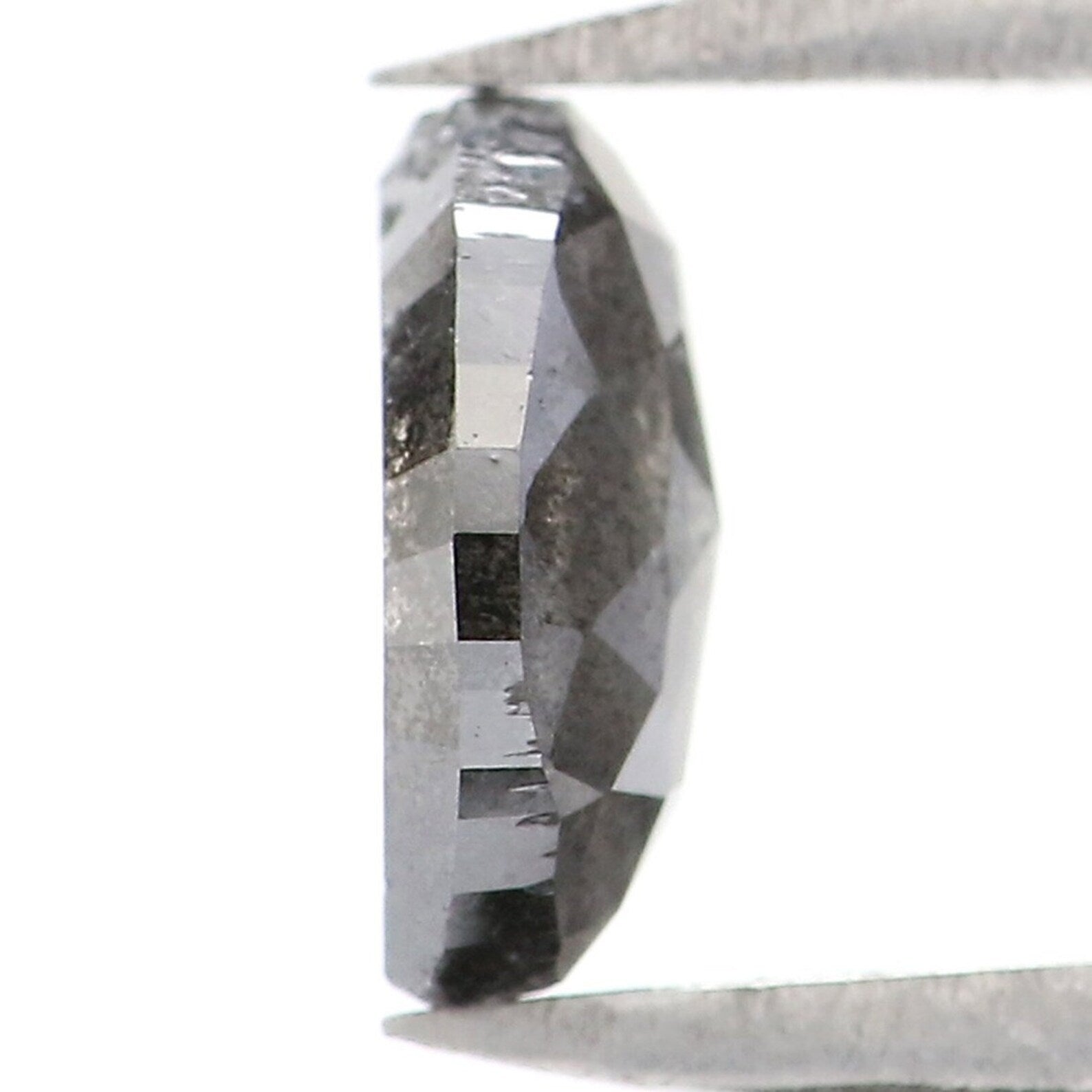 0.55 CT Natural Loose Marquise Diamond Salt And Pepper Marquise Diamond 6.30 MM Natural Black Grey Color Marquise Rose Cut Diamond NQ8832