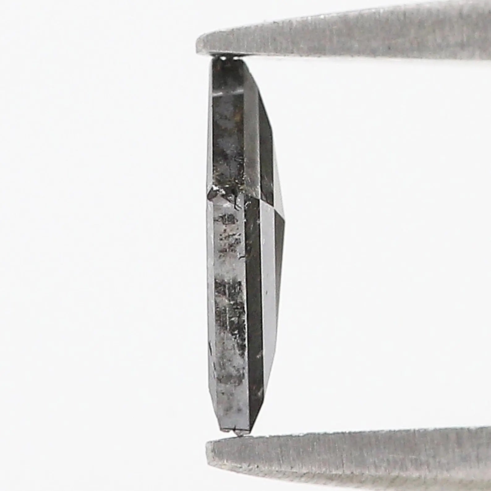 0.57 CT Natural Loose Kite Shape Diamond Salt And Pepper Kite Diamond 7.85 MM Natural Black Gray Color Diamond Kite Rose Cut Diamond N2590