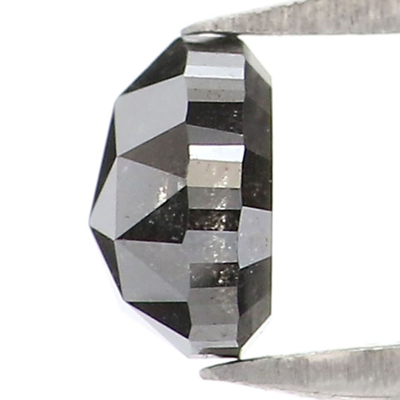 0.43 CT Natural Loose Pear Shape Diamond Black Color Pear Cut Diamond 4.70 MM Natural Loose Diamond Black Color Pear Rose Cut Diamond NQ9257