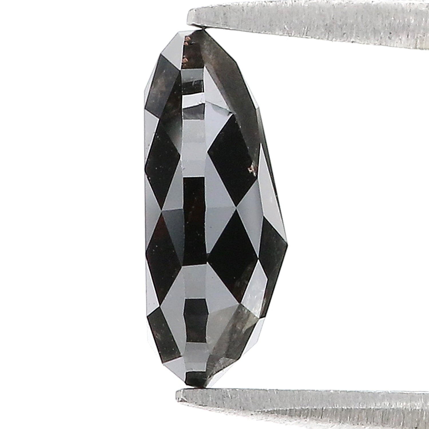 2.85 CT Natural Loose Pear Shape Diamond Black Color Pear Cut Diamond 10.70 MM Natural Black Pear Diamond Rose Cut Diamond L3404