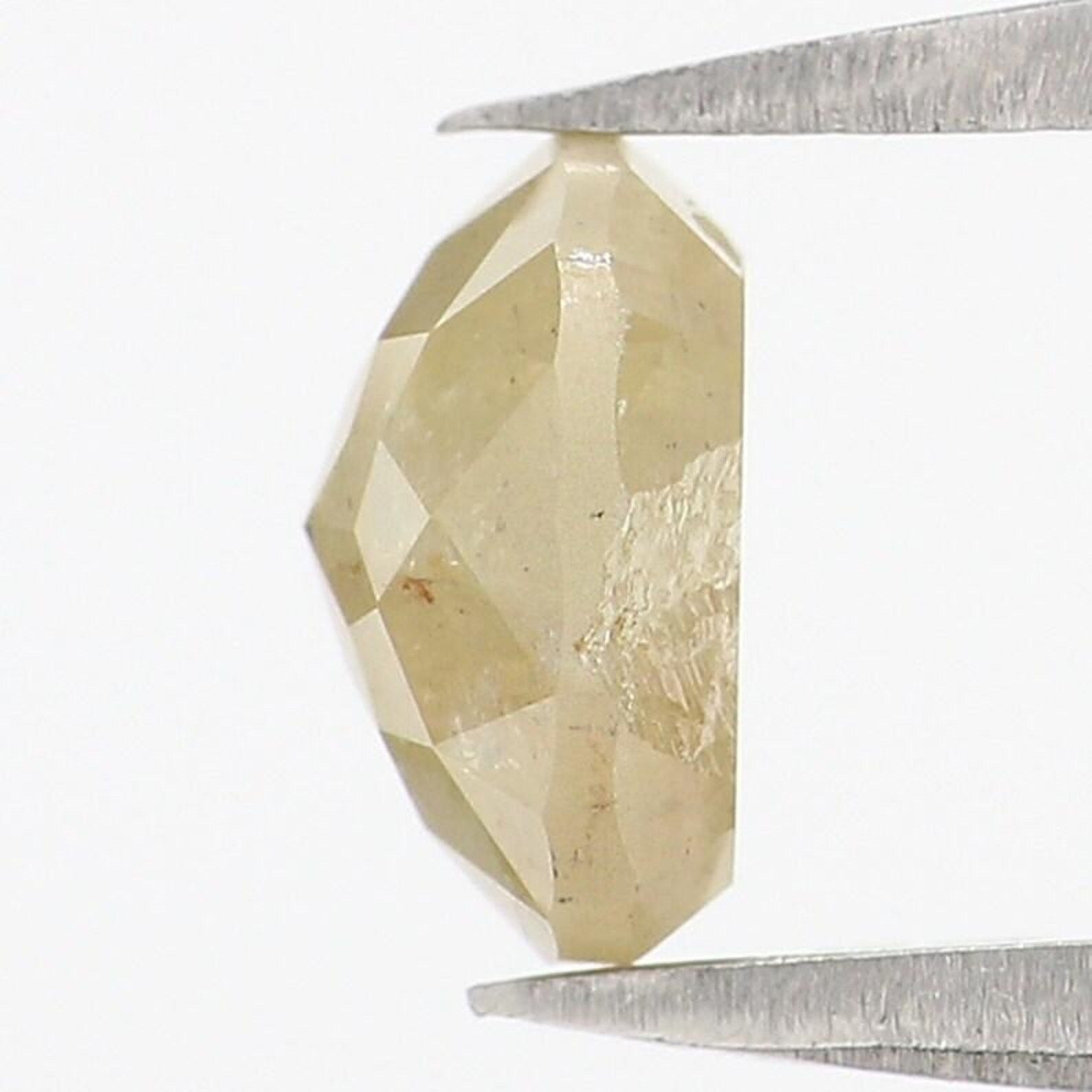 1.08 CT Natural Loose Round Shape Diamond Yellow Color Round Cut Diamond 6.30 MM Natural Diamond Yellow Color Round Rose Cut Diamond NQ1247