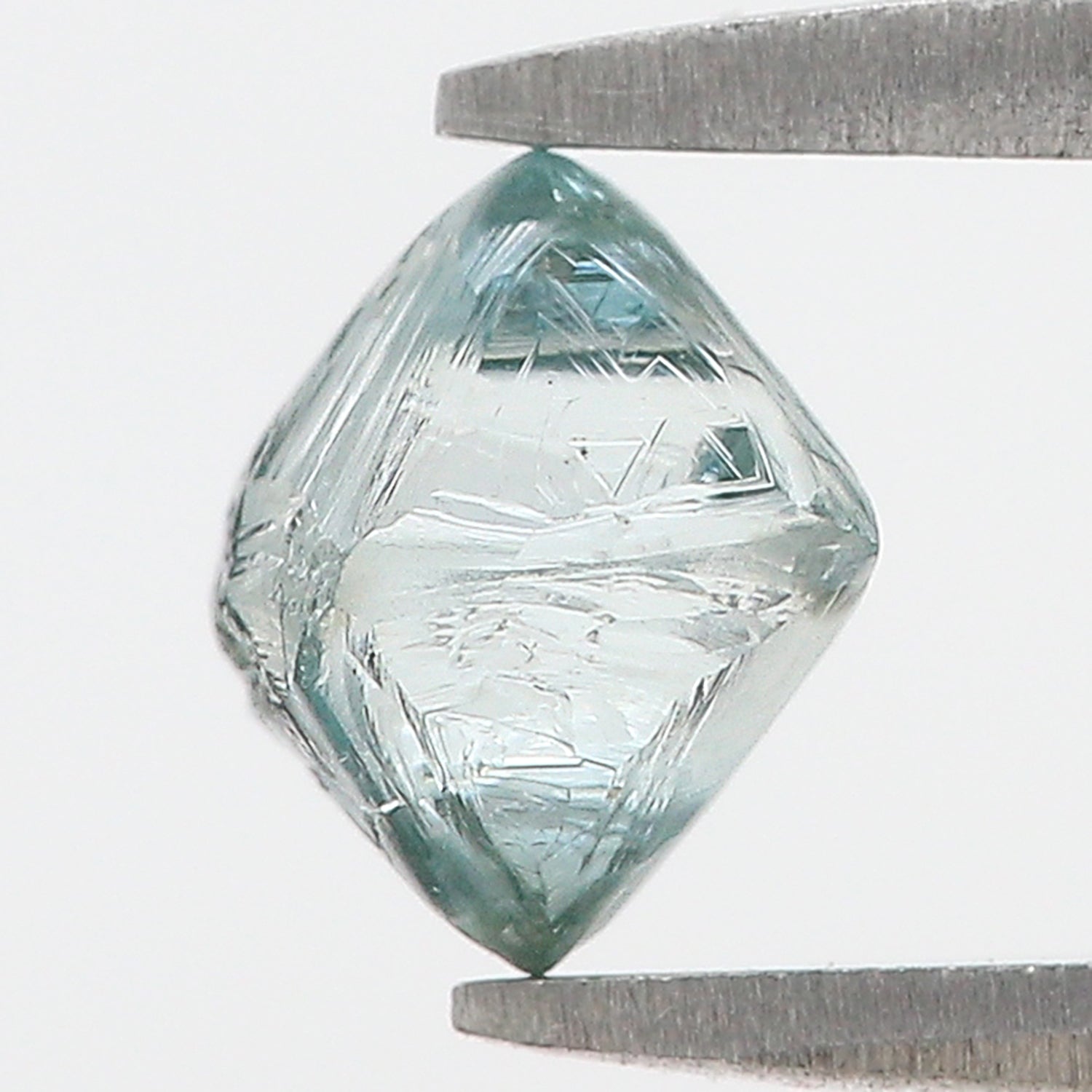 1.06 CT Natural Loose Rough Shape Diamond Blue Color Rough Uncut Diamond 6.40 MM Natural Loose Blue Color Rough Irregular Cut Diamond N2624