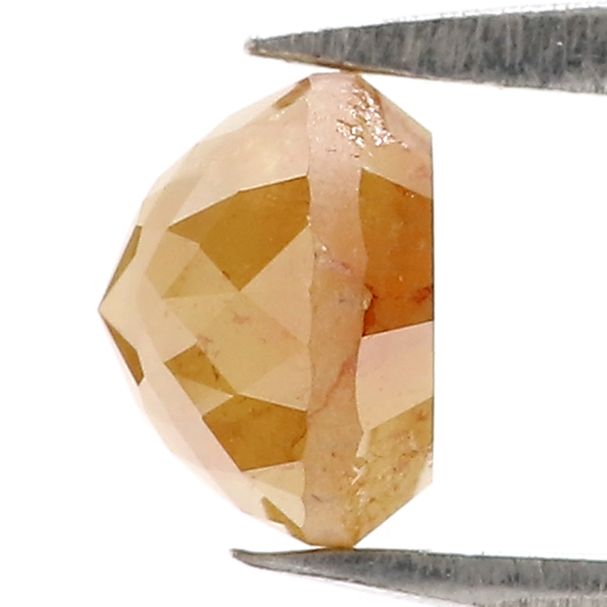 1.18 CT Natural Loose Round Rose Cut Diamond Yellow Color Round Shape Diamond 5.80 MM Natural Yellow Color Round Rose Cut Diamond LQ5216