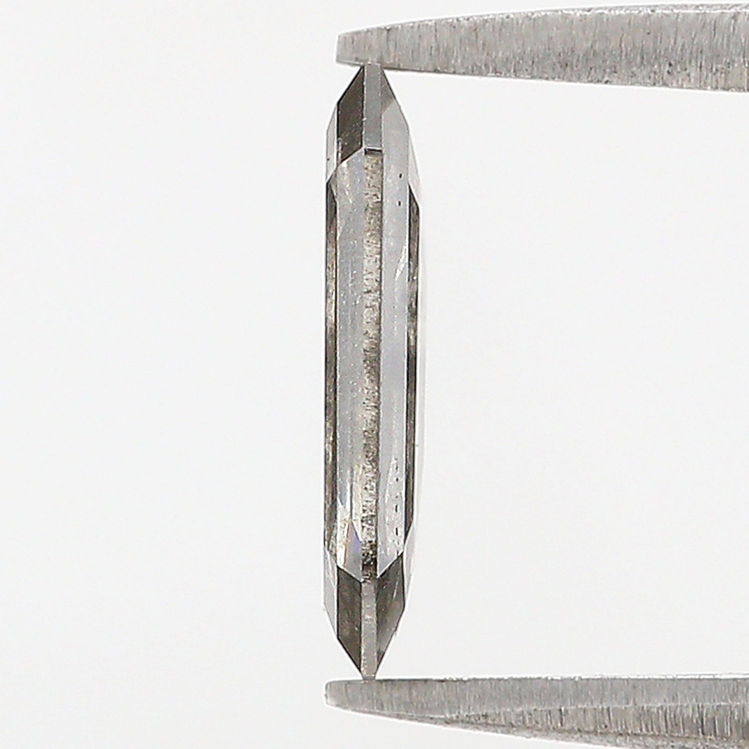 1.73 CT Emerald Rose Cut Salt And Pepper Lab Grown 10.65 MM Loose Diamond CVD Fancy Black Grey Color Lab Created Antique Cut Diamonds L3530