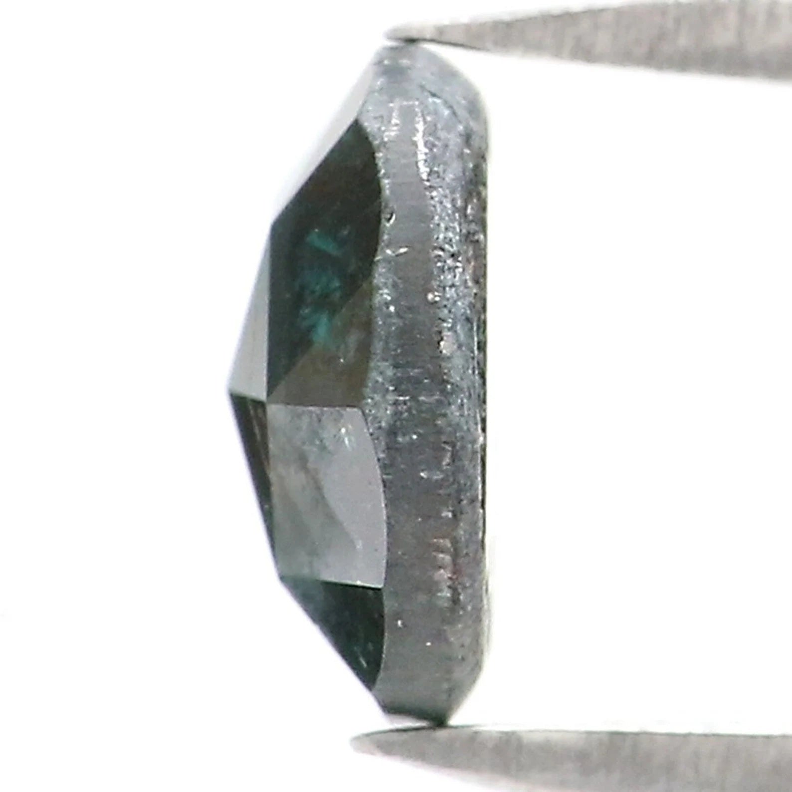 0.84 Ct Natural Loose Round Shape Diamond Dark Blue Green Color Round Cut Diamond 6.30 MM Diamond Natural Round Rose Cut Diamond NQ7499