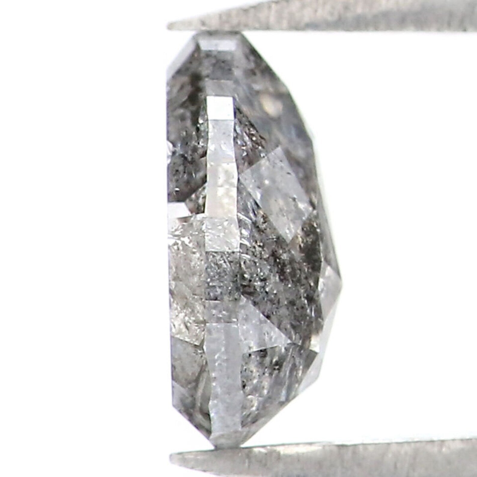 0.52 CT Natural Loose Pear Shape Diamond Salt And Pepper Pear Cut Diamond 6.00 MM Natural Loose Diamond Pear Shape Rose Cut Diamond QN1831