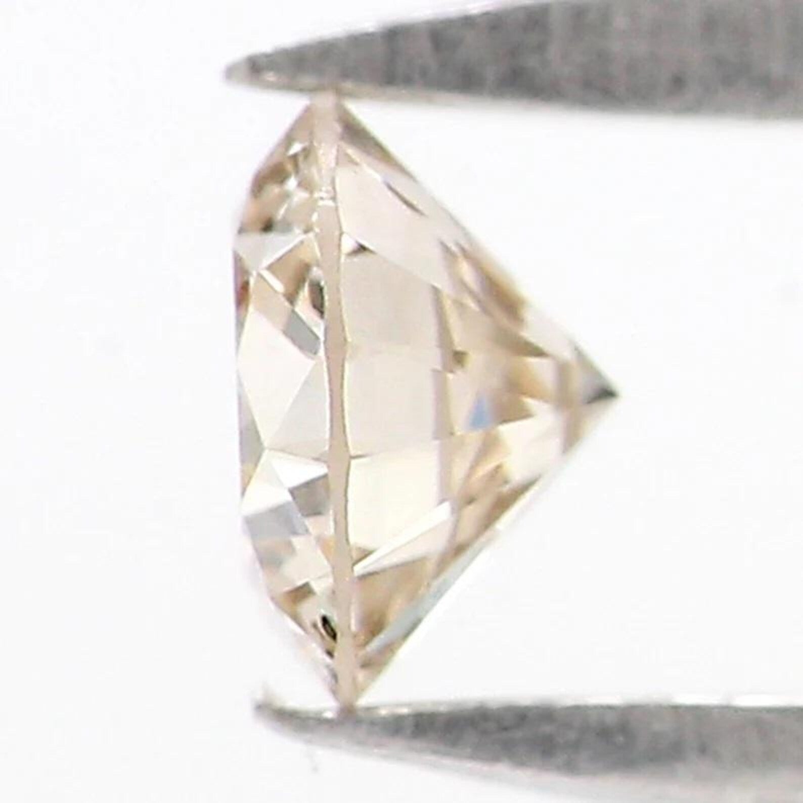 0.19 Ct Natural Loose Round Shape Diamond Brown Color Round Diamond 3.70 MM Natural Diamond Brown Color Round Brilliant Cut Diamond NQ7404
